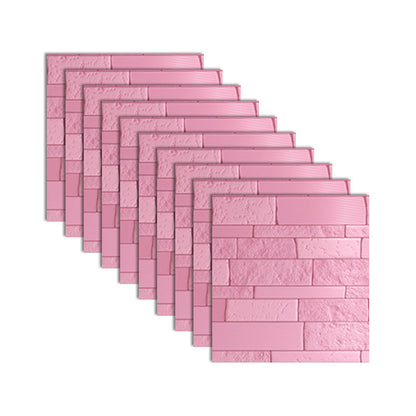 Rynx | Industrial 3D Brick Wall Plank Bathroom Living Room Wall Panel Set of 10