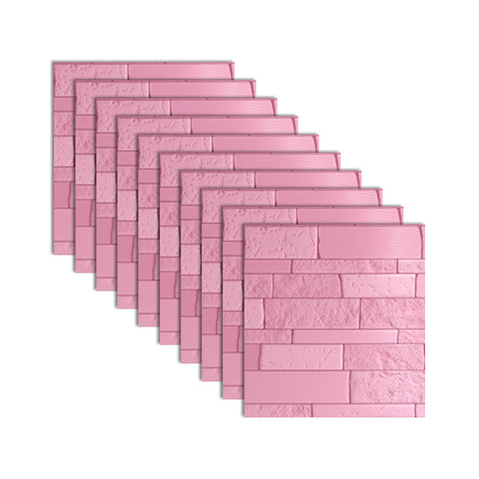 Rynx | Industrial 3D Brick Wall Plank Bathroom Living Room Wall Panel Set of 10