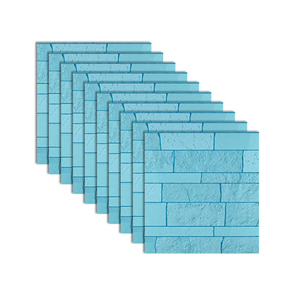 Rynx | Industrial 3D Brick Wall Plank Bathroom Living Room Wall Panel Set of 10