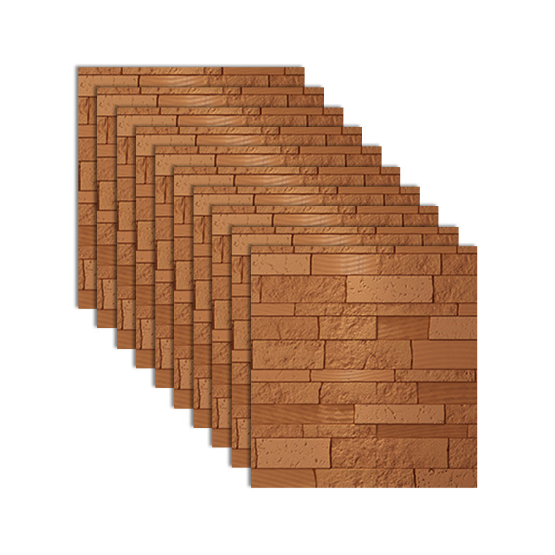 Rynx | Industrial 3D Brick Wall Plank Bathroom Living Room Wall Panel Set of 10