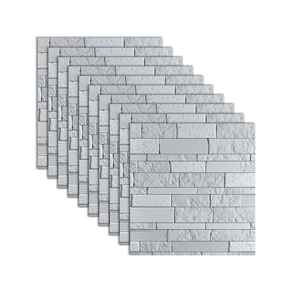 Rynx | Industrial 3D Brick Wall Plank Bathroom Living Room Wall Panel Set of 10