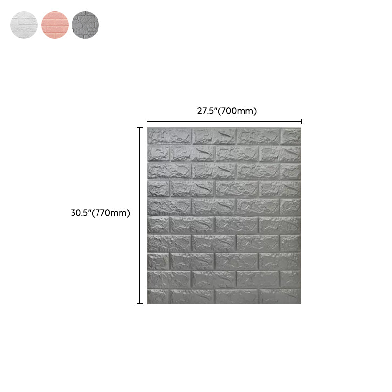 Rynx | Industrial 3D Brick Wall Plank Bathroom Living Room Wall Panel Set of 10