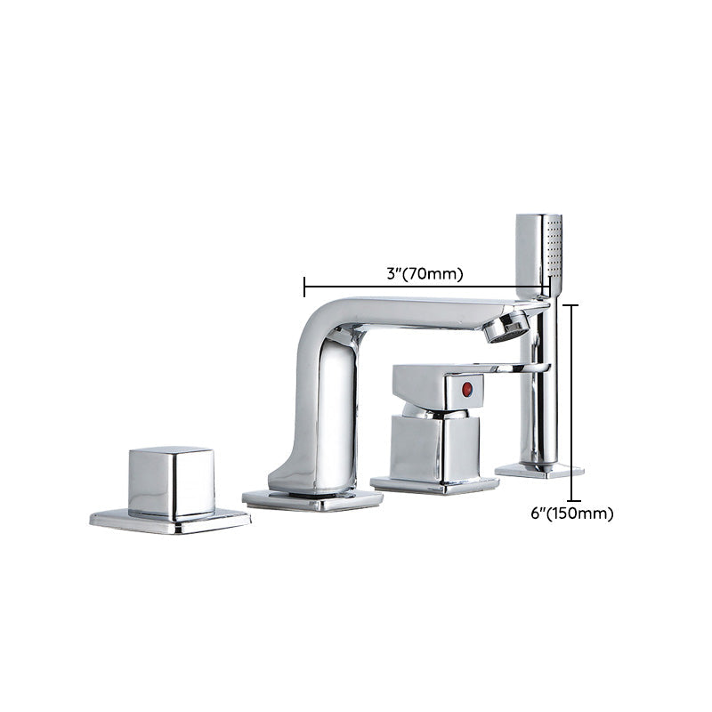 Rynx | Wall Mounted Faucet Brass Lever Handle Bathroom Faucet Hand Shower