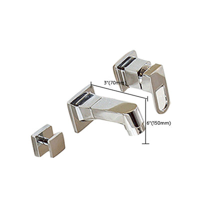 Rynx | Wall Mounted Faucet Brass Lever Handle Bathroom Faucet Hand Shower