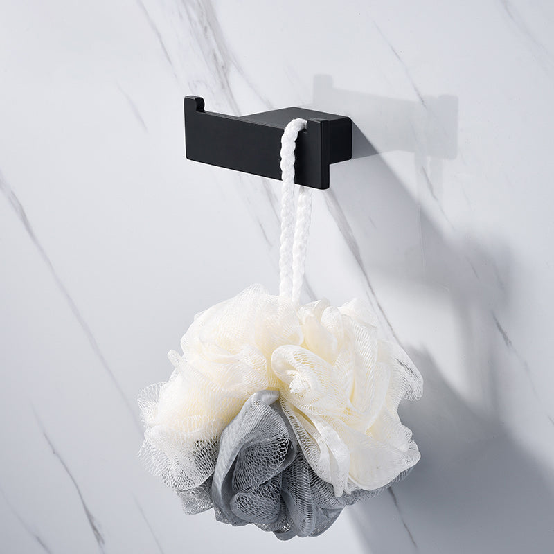Rynx | 5-piece Modernism Bathroom Accessory Set in Matte Black Stainless Steel