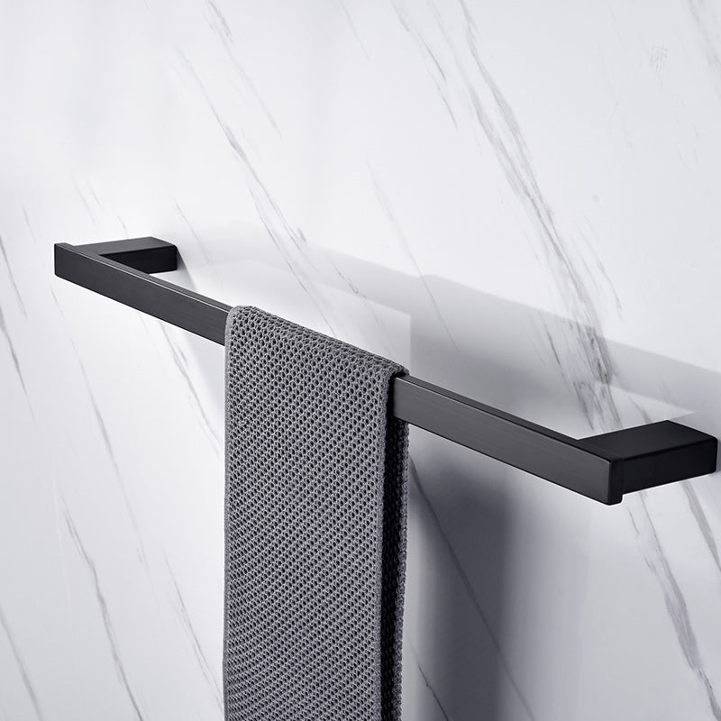 Rynx | 5-piece Modernism Bathroom Accessory Set in Matte Black Stainless Steel