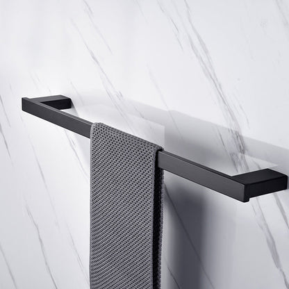 Rynx | 5-piece Modernism Bathroom Accessory Set in Matte Black Stainless Steel