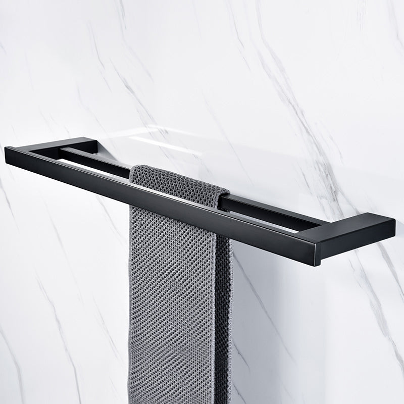 Rynx | 5-piece Modernism Bathroom Accessory Set in Matte Black Stainless Steel