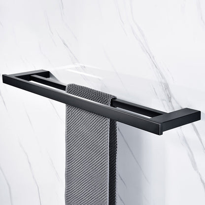 Rynx | 5-piece Modernism Bathroom Accessory Set in Matte Black Stainless Steel