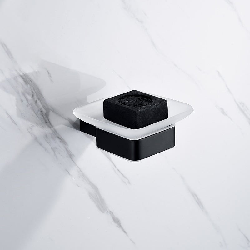 Rynx | 5-piece Modernism Bathroom Accessory Set in Matte Black Stainless Steel