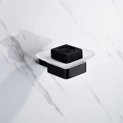 Rynx | 5-piece Modernism Bathroom Accessory Set in Matte Black Stainless Steel
