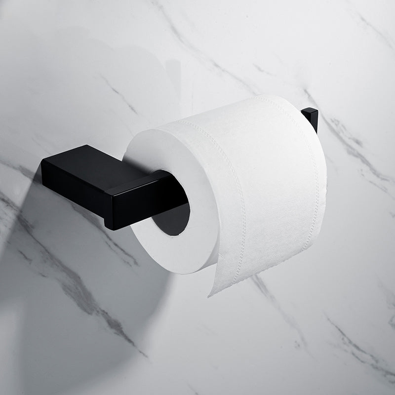 Rynx | 5-piece Modernism Bathroom Accessory Set in Matte Black Stainless Steel
