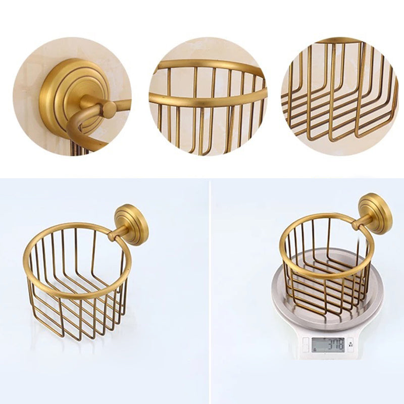 Rynx | 4-piece traditional bathroom accessory set Gold Brass bathroom accessory hardware set