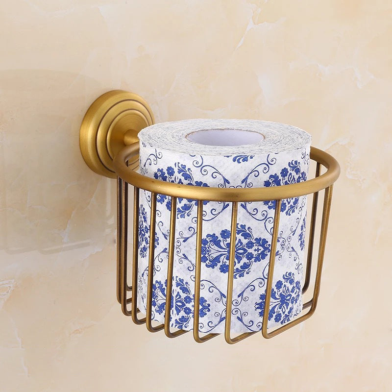 Rynx | 4-piece traditional bathroom accessory set Gold Brass bathroom accessory hardware set