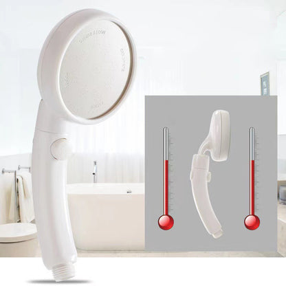 Rynx | Plastic Handheld Showerhead White Standard Spray Round Wall Mounted Swivel Showerhead