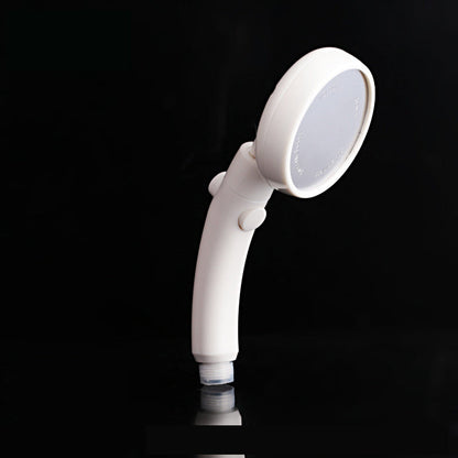 Rynx | Plastic Handheld Showerhead White Standard Spray Round Wall Mounted Swivel Showerhead