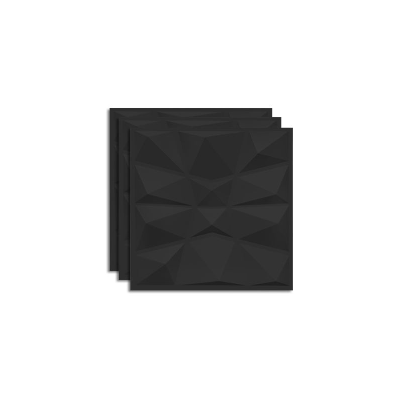 Rynx | Modern Zinc Back Wall Panel Smooth Upholstered Wall Ceiling in Black and White