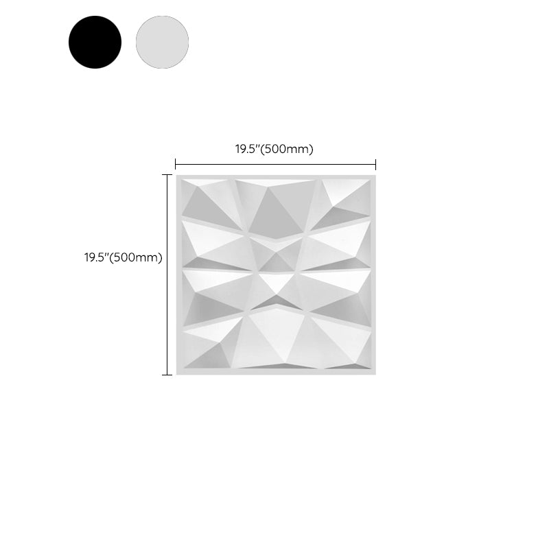 Rynx | Modern Zinc Back Wall Panel Smooth Upholstered Wall Ceiling in Black and White