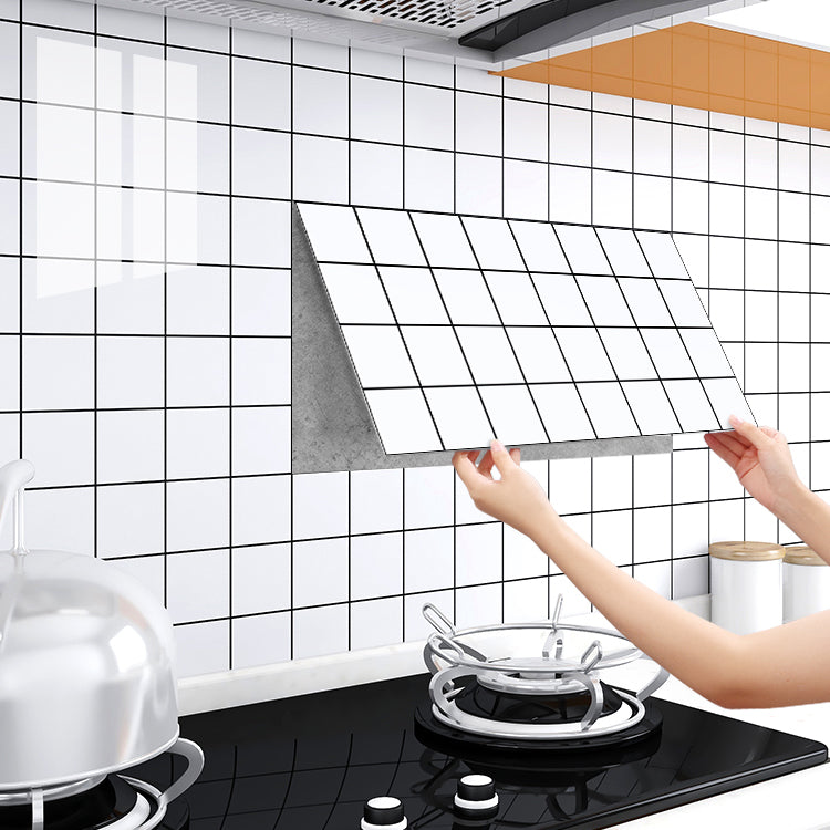 Rynx | Single Tile Wallpaper PVC Stain Resistant Peel and Stick Wall Tile