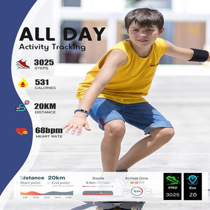 Rynx | KidFit Pro Slim Fitness Tracker for Kids