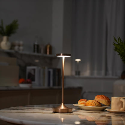 Rynx | Sikevht 2 Pack Wireless LED Table Lamps, 3-Color Dimming, Waterproof, Battery-Powered, Bronze