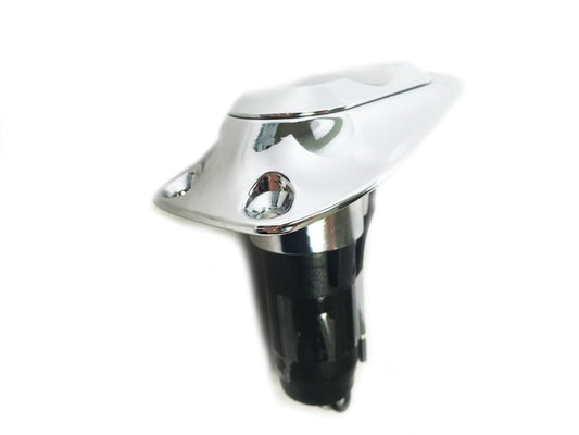 Rynx | Pactrade Marine Boat 2-Prong Chrome Transom Light Bar Base Slide Socket Plug-In