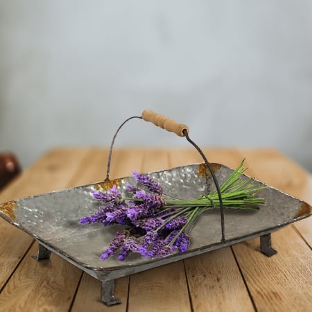 Rynx | Worn Edge Galvanized Presentation Bowl