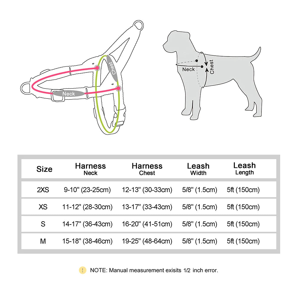 Rynx | Adjustable No-Pull Dog Harness and Leash Set - Soft, Durable, Lightweight for Pitbull and All Breeds