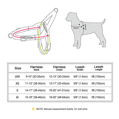 Rynx | Adjustable No-Pull Dog Harness and Leash Set - Soft, Durable, Lightweight for Pitbull and All Breeds