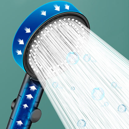 Rynx | Modern 6 Setting Shower Head Adjustable Spray Pattern Matt Black Round Shower Head
