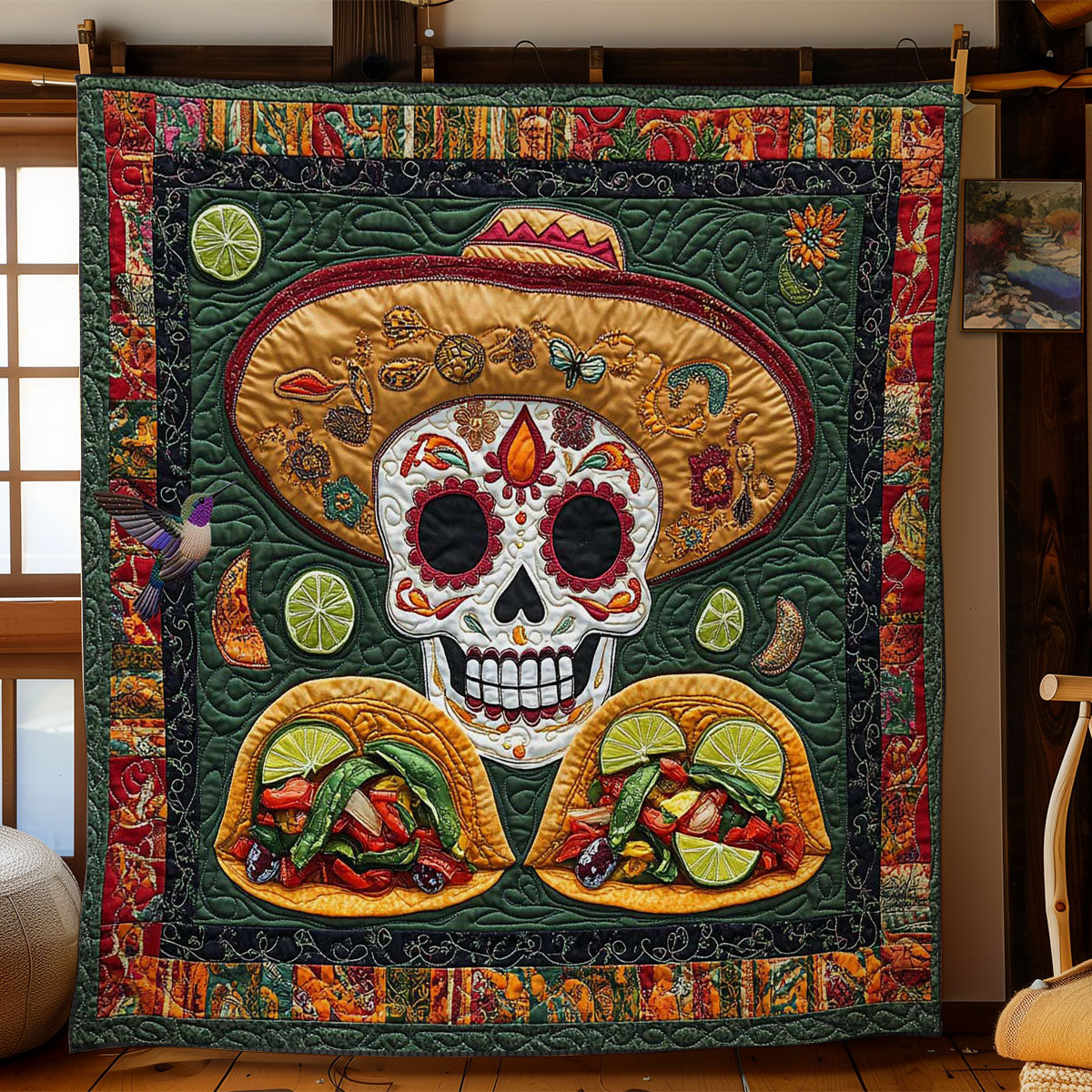 Rynx | Sombrero Skull Quilt