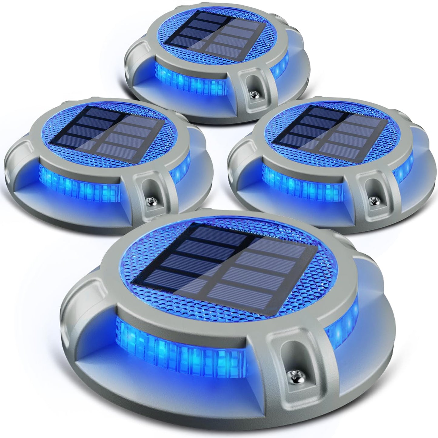 Rynx | Siedinlar Solar Driveway Light Outdoor 4 Modes 40 LEDs Marine Dock Light Cover Driveway Markers Waterproof For Steps Ground Walk