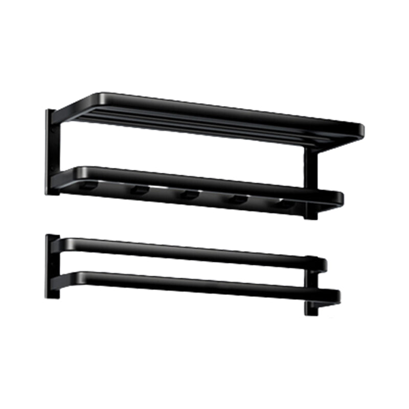 Rynx | Modern Bathroom Set Towel Bar Paper Holder Black Bathroom Accessory Set
