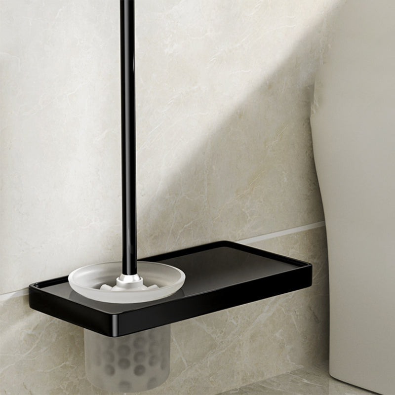 Rynx | Modern Bathroom Set Towel Bar Paper Holder Black Bathroom Accessory Set