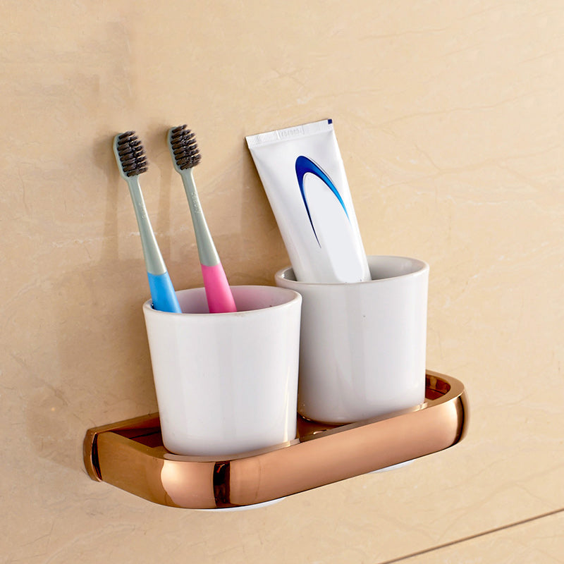 Rynx | 6-Piece Bathroom Accessory Set Vintage Brass Bathroom Hardware Set