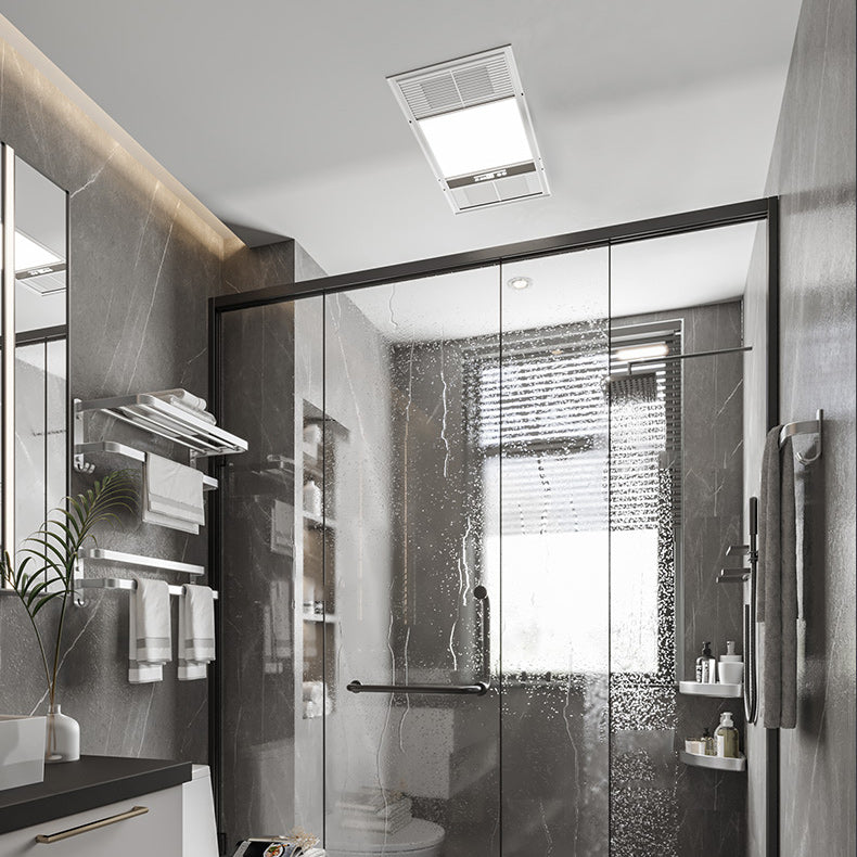 Rynx | 7-piece Bathroom Accessory Set Modern Aluminum Bathroom Set in Silver