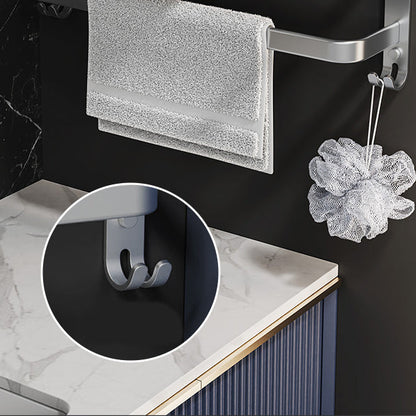 Rynx | 7-piece Bathroom Accessory Set Modern Aluminum Bathroom Set in Silver