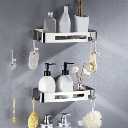 Rynx | Modern Stainless Steel Bath Accessory Set Rectangular & Triangular Bath Shelf