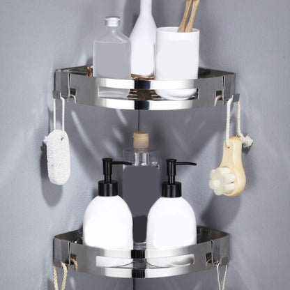 Rynx | Modern Stainless Steel Bath Accessory Set Rectangular & Triangular Bath Shelf