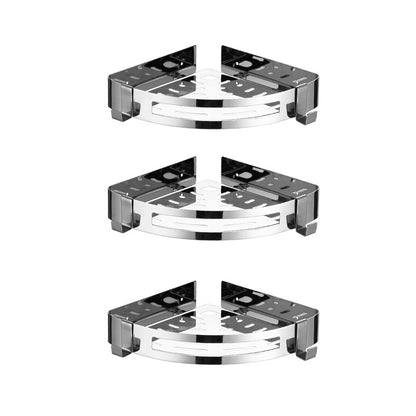Rynx | Modern Stainless Steel Bath Accessory Set Rectangular & Triangular Bath Shelf