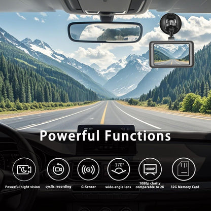 Rynx | Dash Cam Car Dash Camera, 1080P Ultra Wide Angle HD Lens, HD Night Vision Car Surveillance