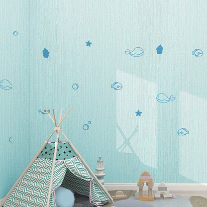 Rynx | PVC Wall Panel for Stripping and Installing Cartoon Print Matte Texture Wall Covering for the Living Room