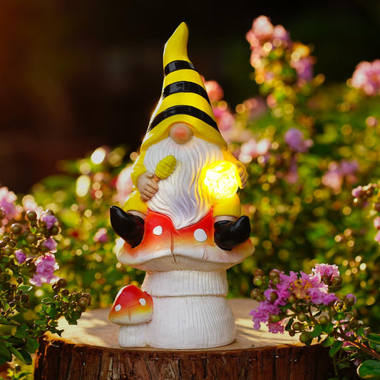 Rynx | Fashionoda Gnome Decor For Garden Decorations - 10 Inch Gnome Statue Decor For Outdoors, Perfect Garden Gifts For