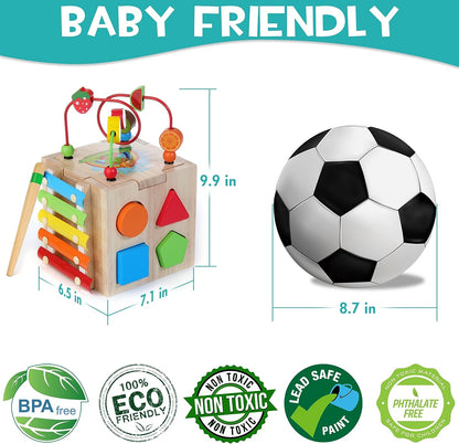 Rynx | Montessori Activity Cube - 8-in-1 Educational Toy Joy