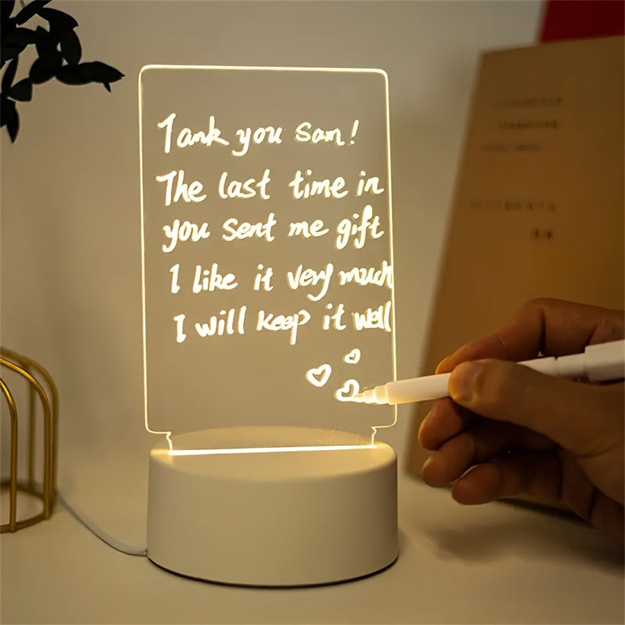 Rynx | LumiBoard - Modern LED Message Board Table Lamp with Pen