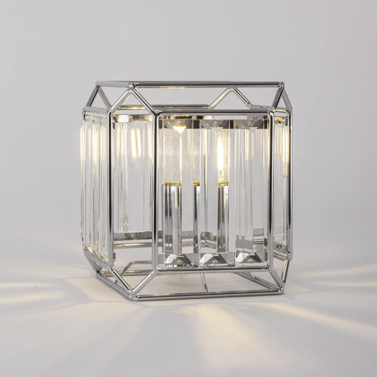 Rynx | Toltec Lighting 493-Ch Genesis - 7.25 Inches 3W 1 Led Accent Table Lamp, Chrome Finish