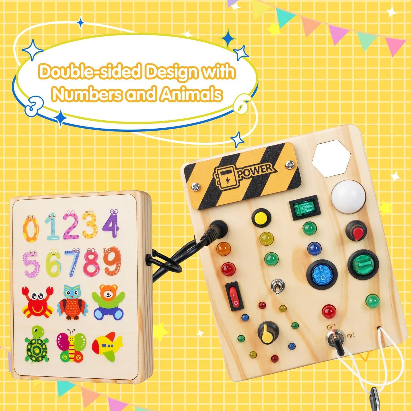 Rynx | Montessori Toddler Dot Board - Creative Exploration With Light