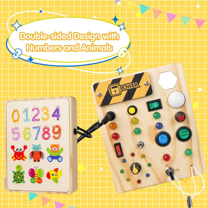Rynx | Montessori Toddler Dot Board - Creative Exploration With Light