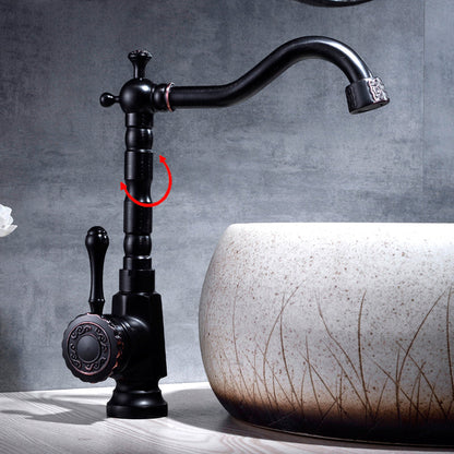 Rynx | Glam Style Basin Faucet with Swivel Spout and Lever Handle
