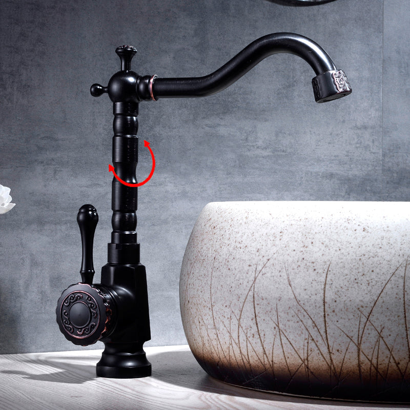 Rynx | Glam Style Basin Faucet with Swivel Spout and Lever Handle